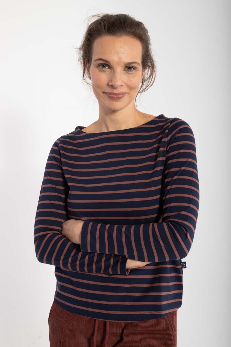 Danebenedikte Tee Dk Navy/Beige Rose