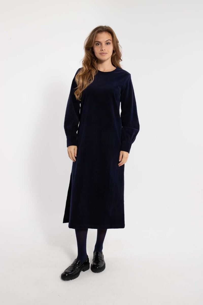 Danelegance Cord Stretch Dress Marine