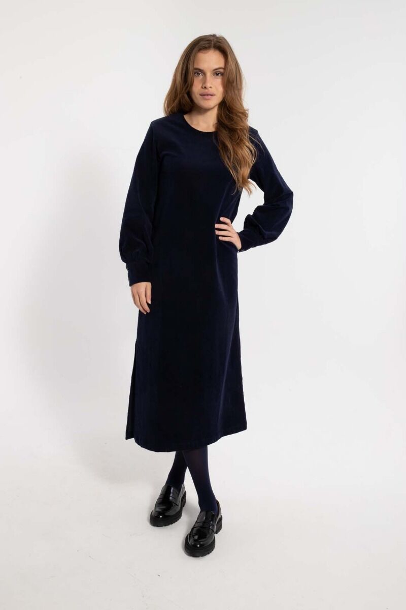 Danelegance Cord Stretch Dress Marine