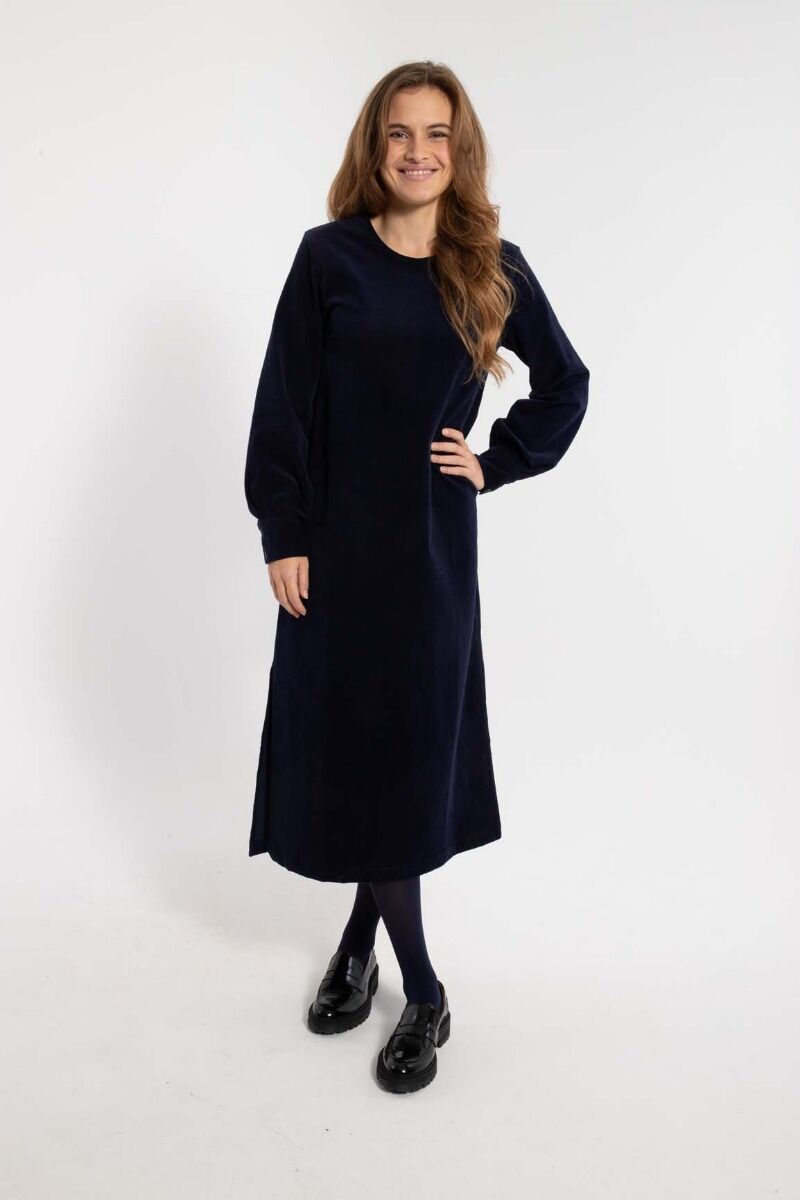 Danelegance Cord Stretch Dress Marine