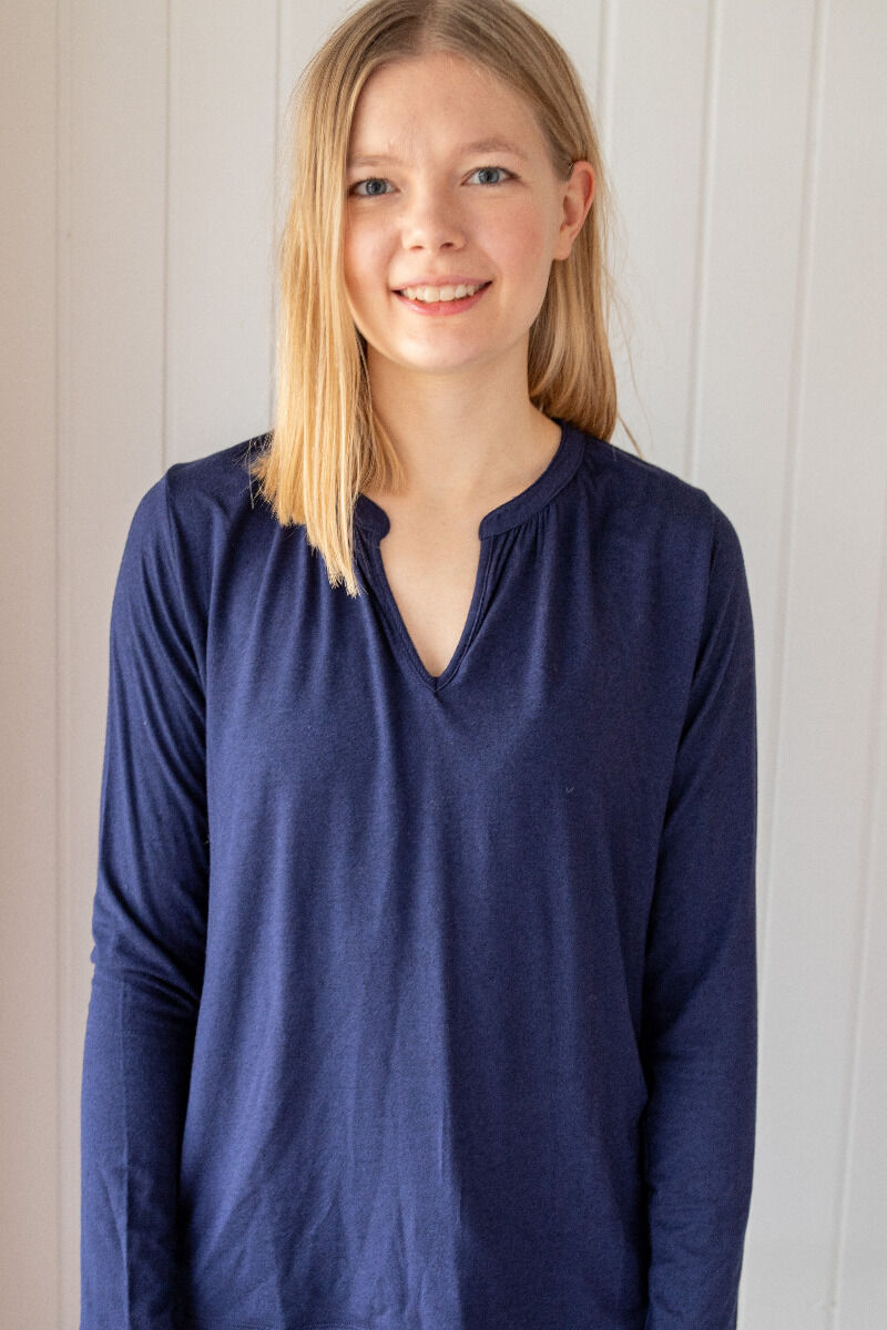 ESS - Danebaba Wool Blouse Dk Navy