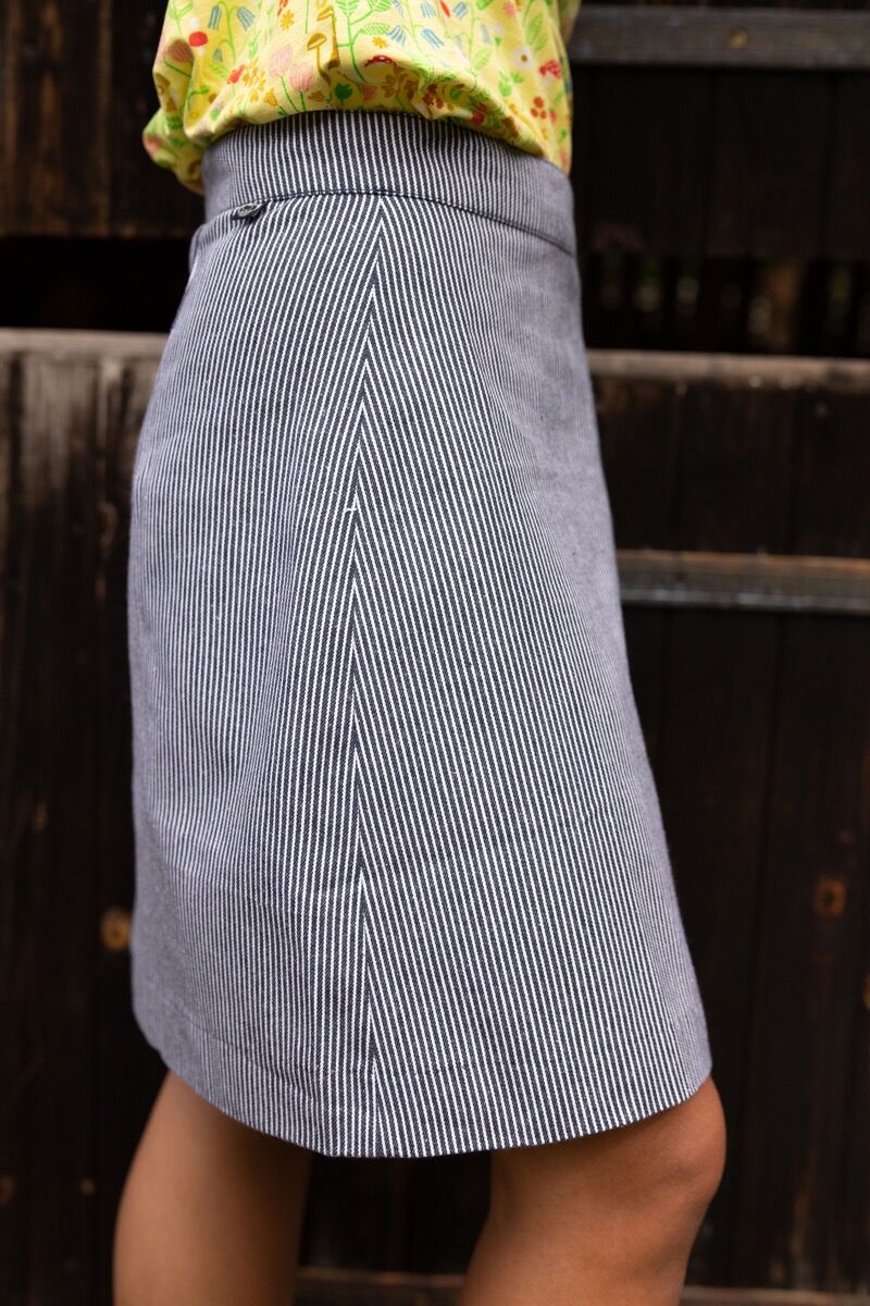 Danelondon Denim skirt Milkboy Stripe