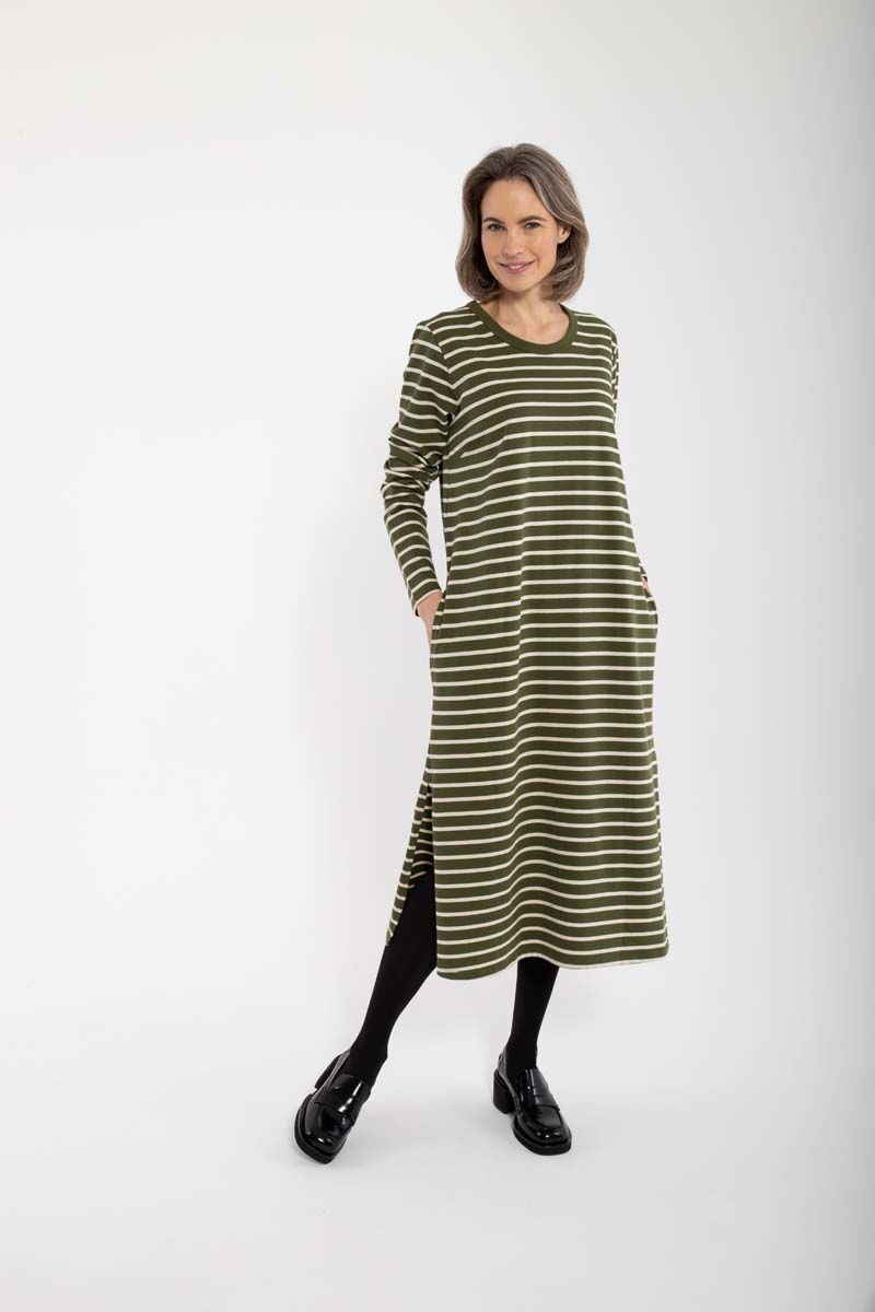 Danelea Dress Army/Chalk