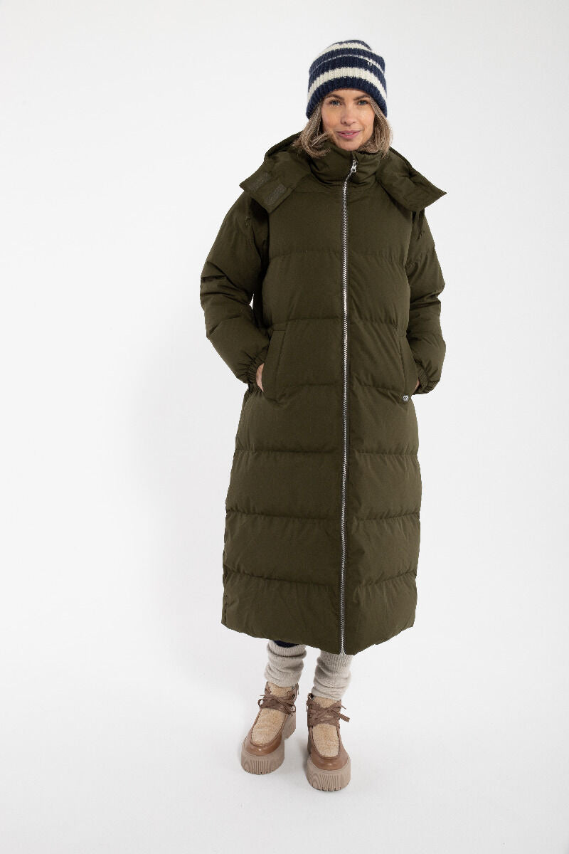 Danepuffin Down Winter Coat Warm Khaki