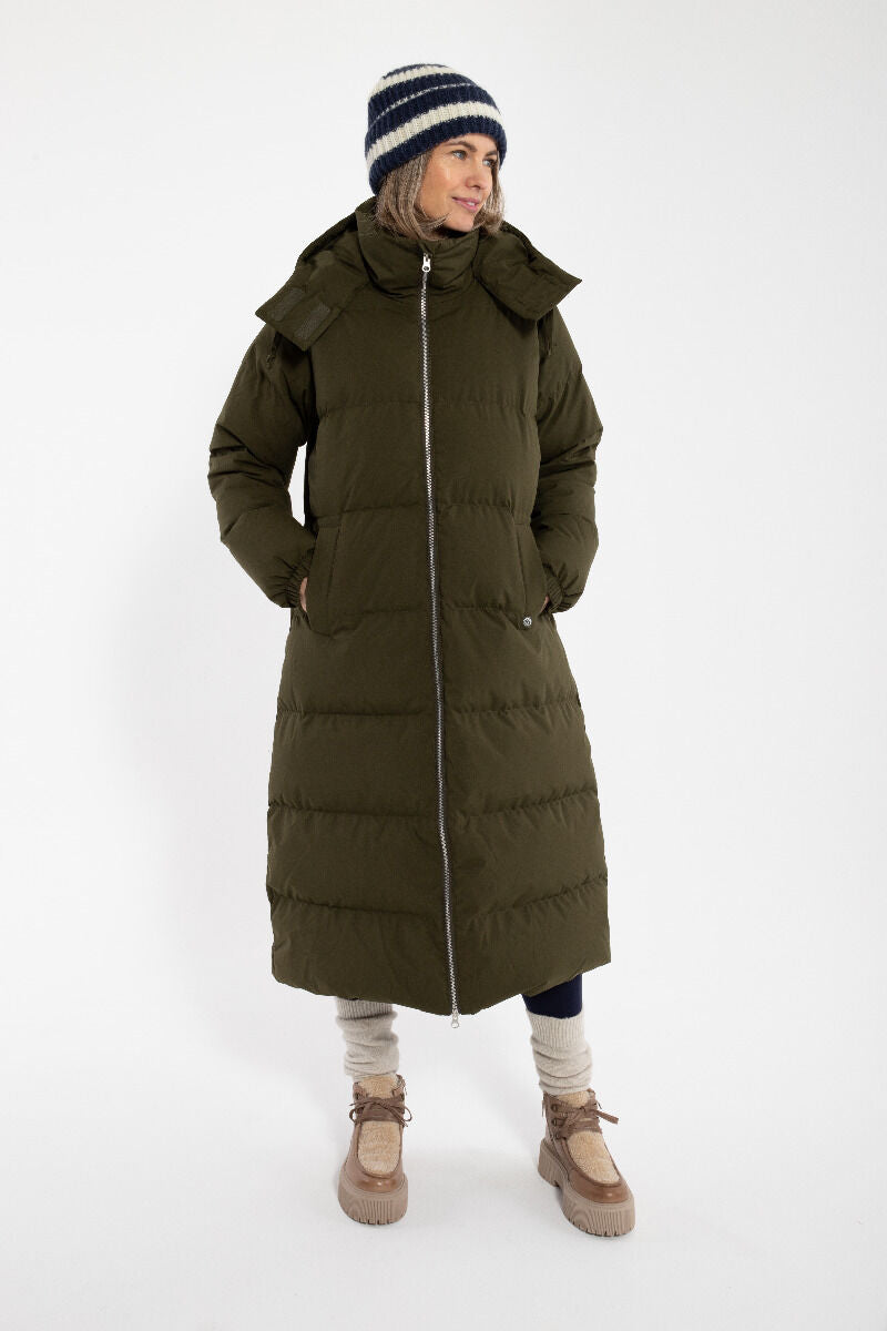 Danepuffin Down Winter Coat Warm Khaki