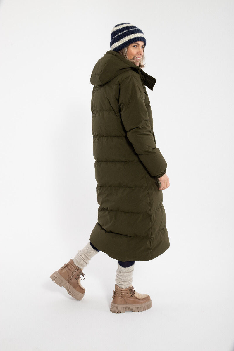 Danepuffin Down Winter Coat Warm Khaki