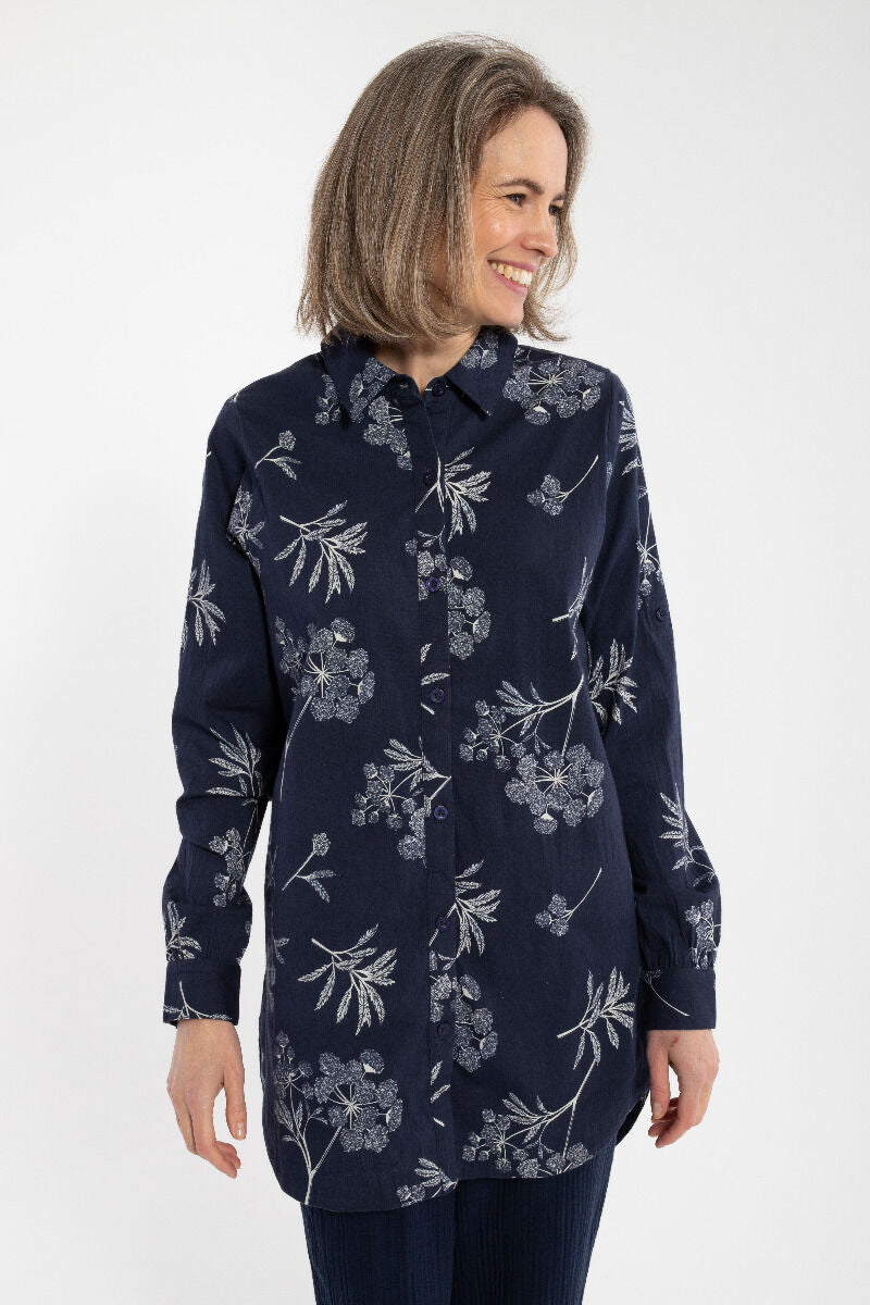 Danetulip Poplin Tunika Dk Navy/Chalk HEMLOCK