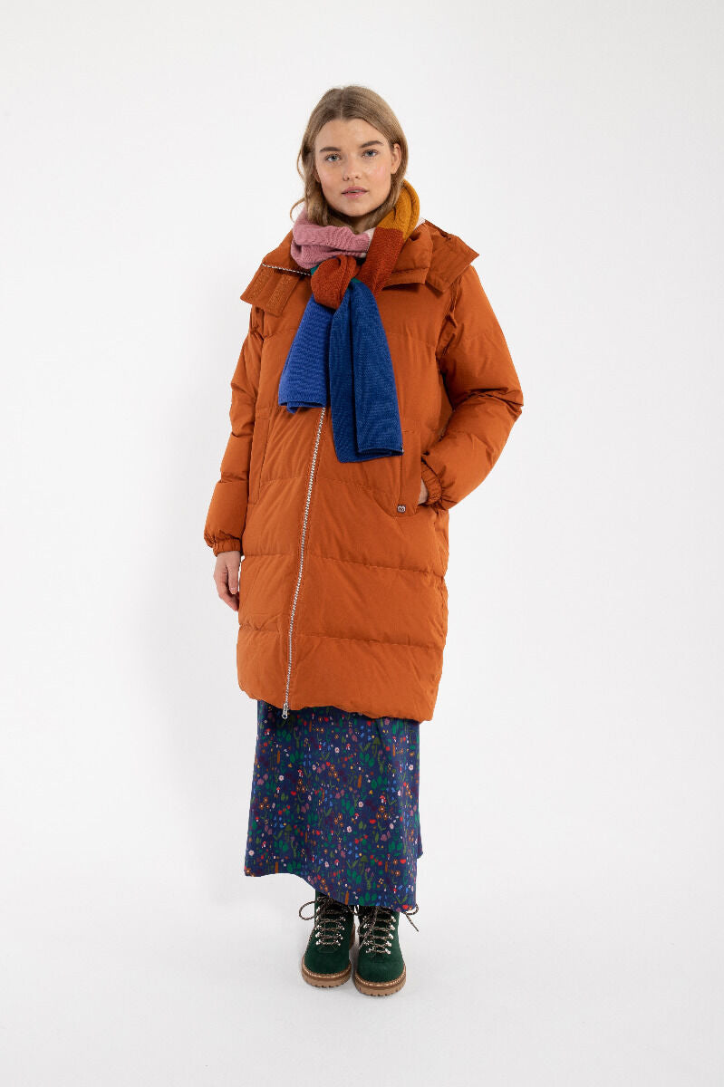Daneget Down Winter Coat Rust