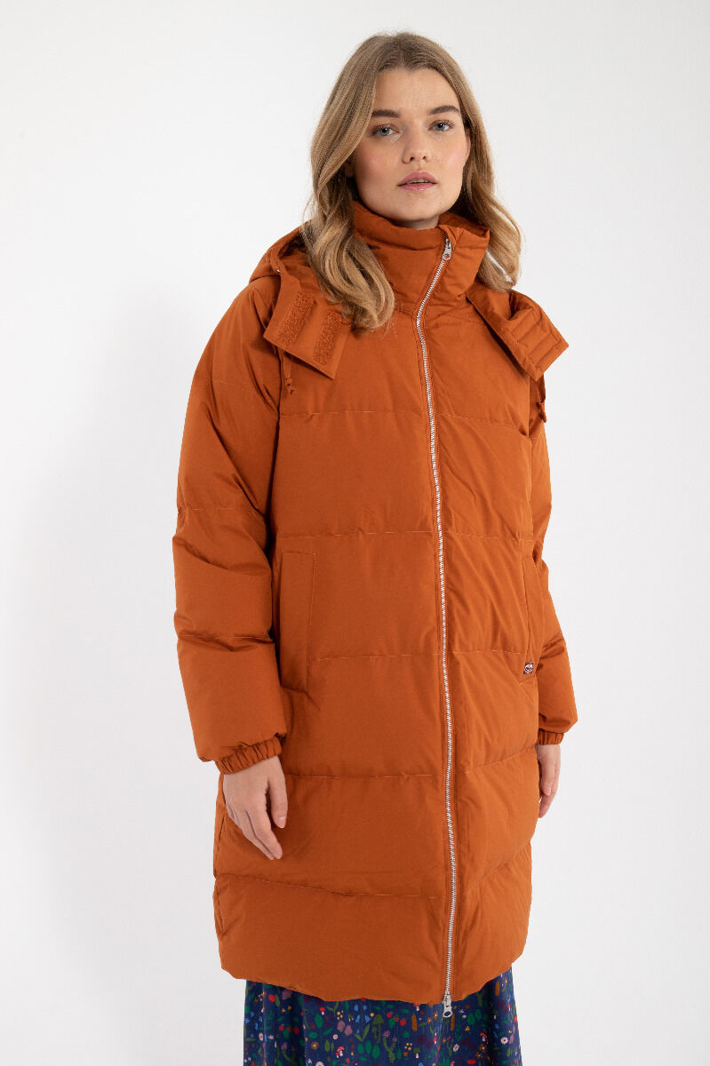 Daneget Down Winter Coat Rust