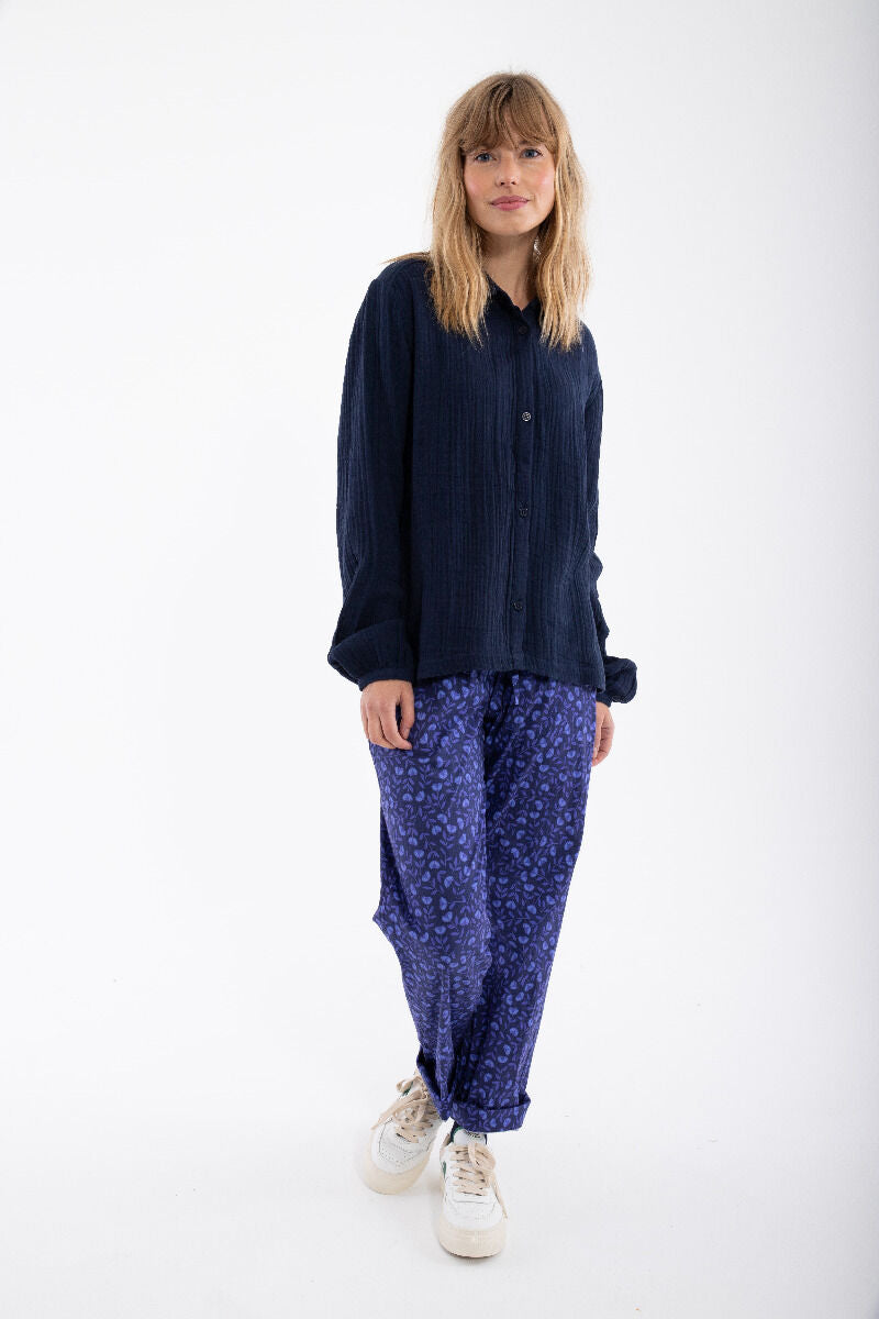 Danenovember Heavy Cloth Shirt Dark Navy