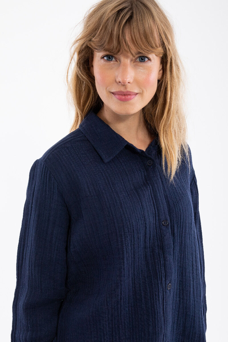 Danenovember Heavy Cloth Shirt Dark Navy
