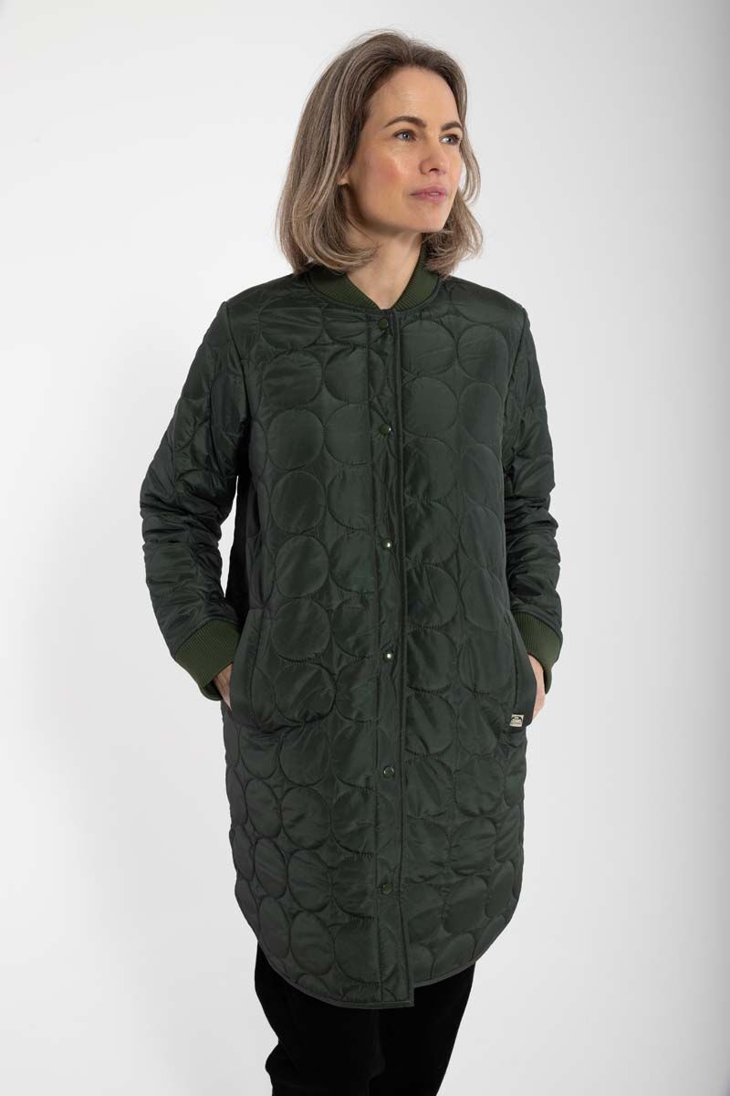 Danyesplease Thermo Coat Dark Army