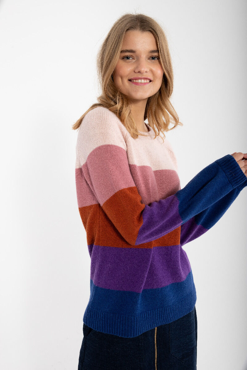 Danelisa Wool Sweater Rose Beige/Old Rose/Rust/Purple