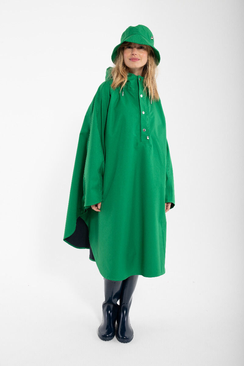 Regn poncho i grøn. Regnslag fra Danefæ