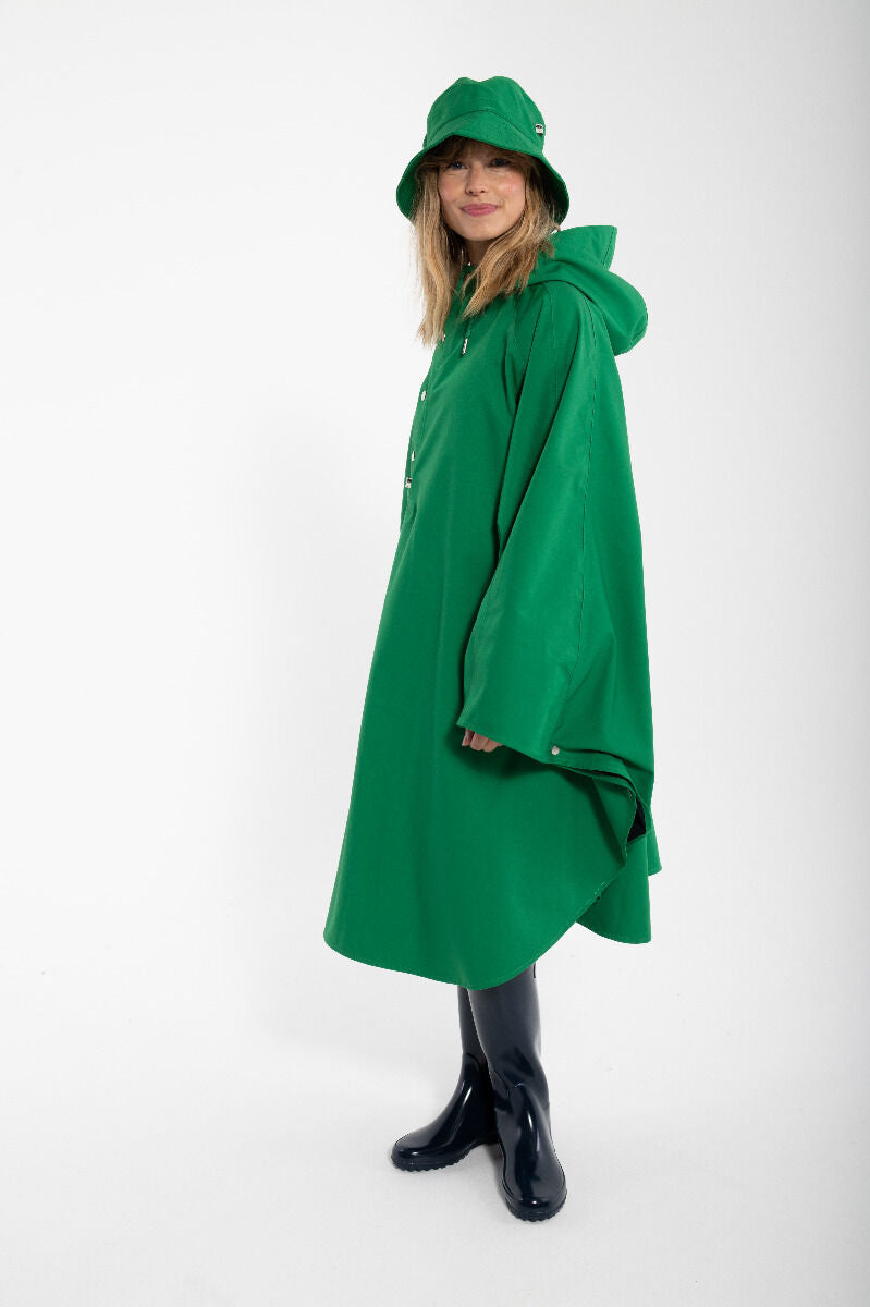 Regn poncho i grøn. Regnslag fra Danefæ