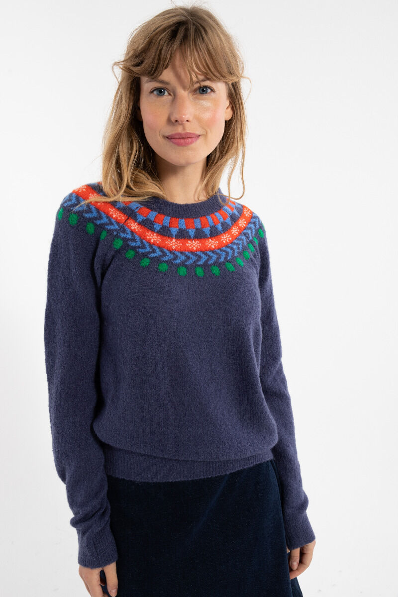 Danemerry Light Wool Sweater Grey Marine