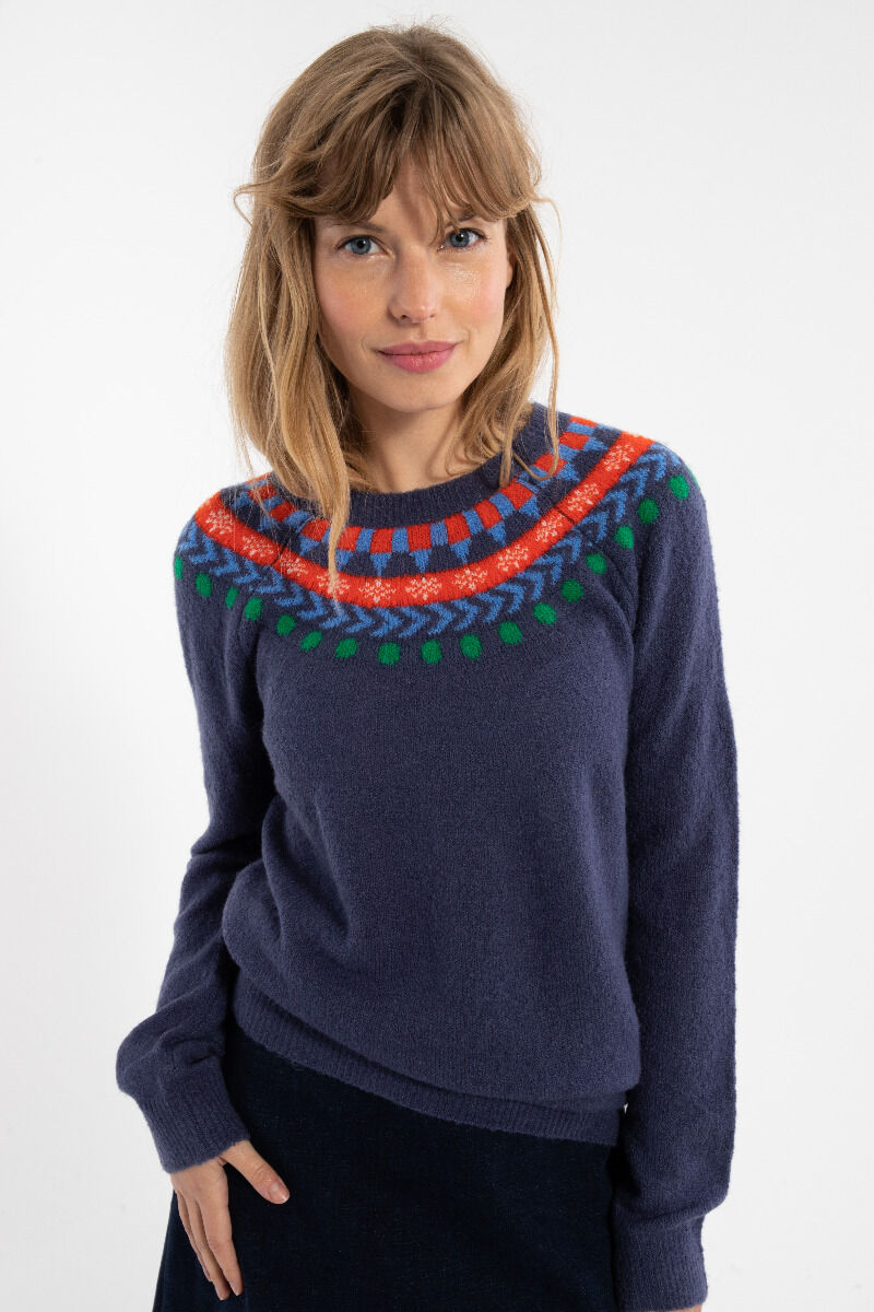 Danemerry Light Wool Sweater Grey Marine