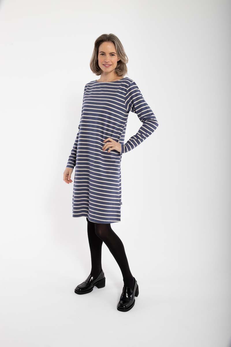 Danenassau Dress Grey Marine/Chalk