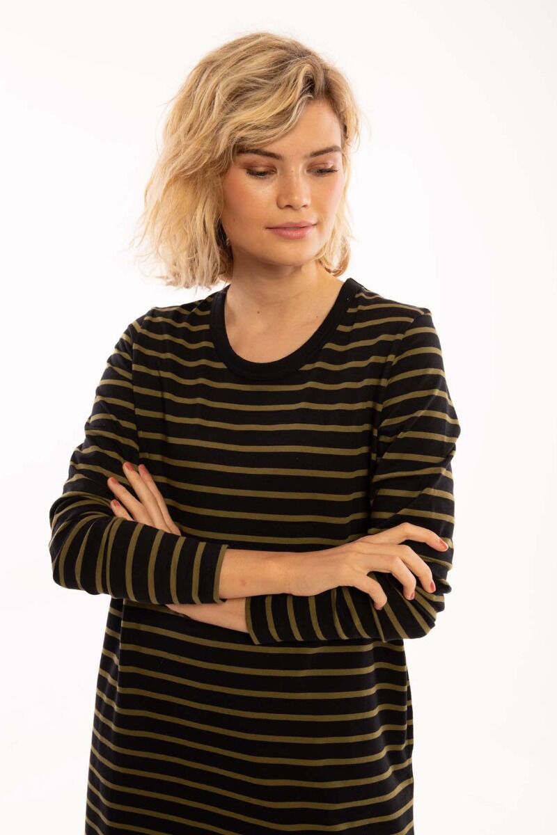 ORGANIC - Lea Dress Black/olive