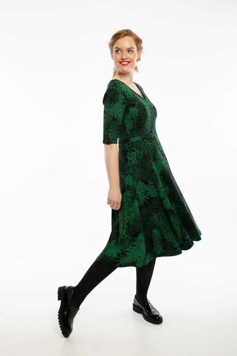 Organic - Danandersen Dress Black/green FINEPINE