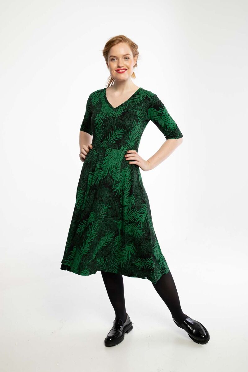 Organic - Danandersen Dress Black/green FINEPINE