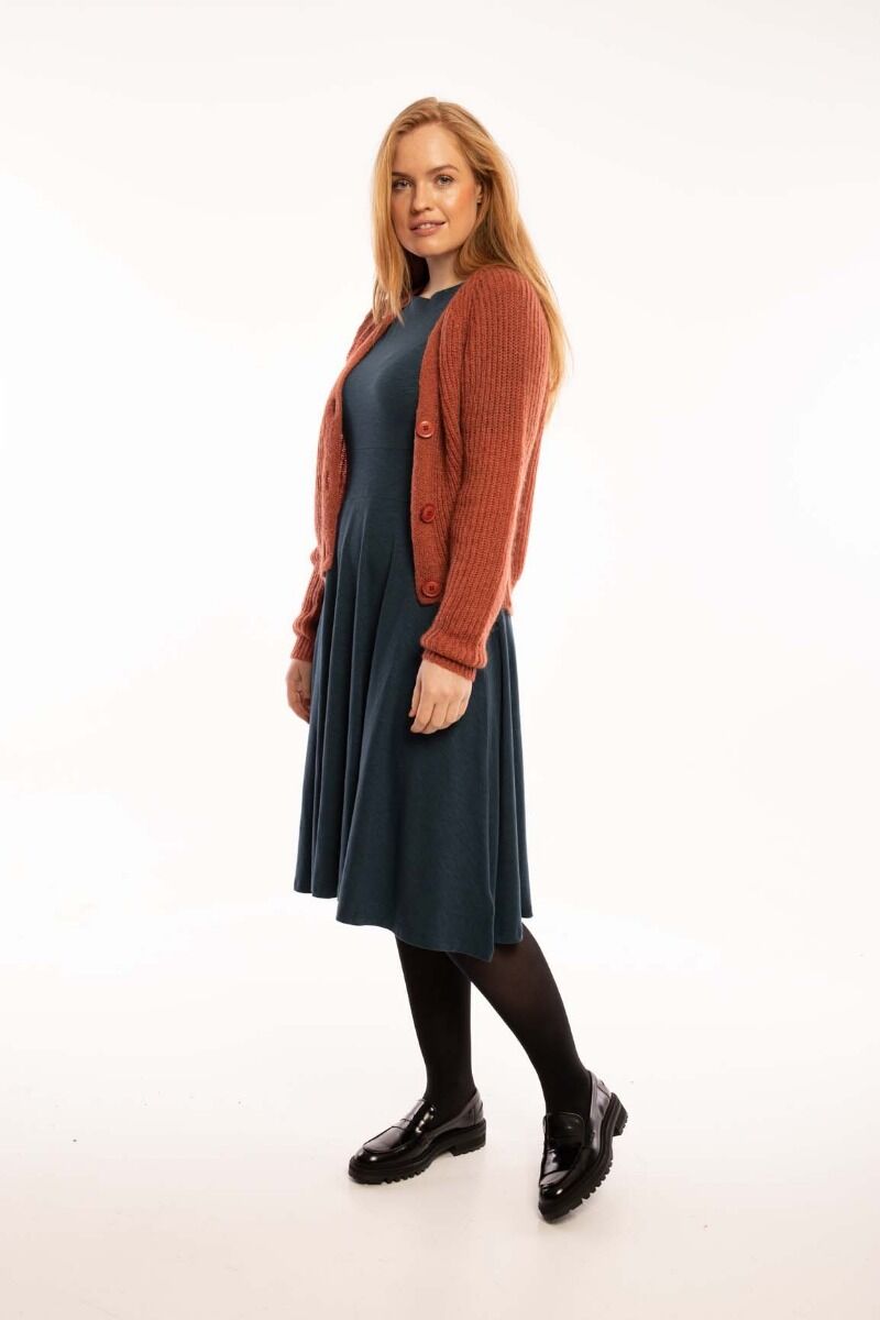 Danadorable Wool Cardigan Rose Tile