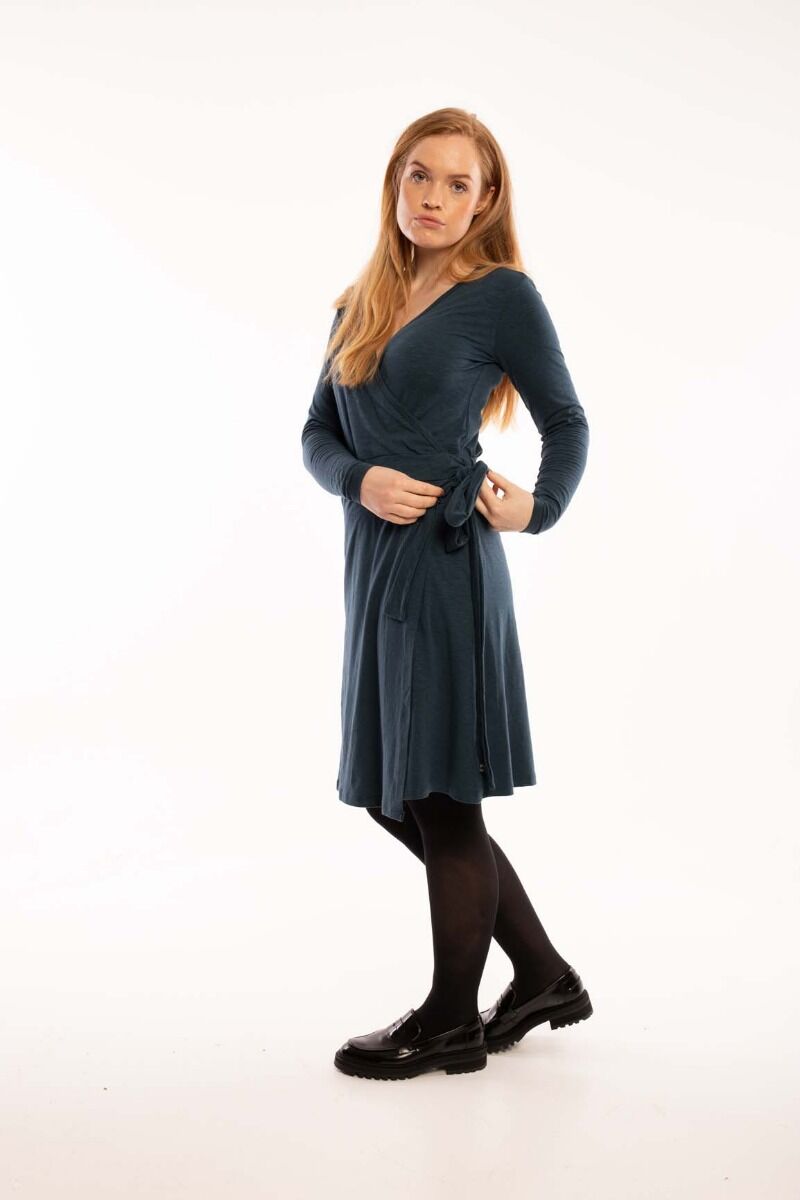 ORGANIC - Daneregina Dress Dusty navy