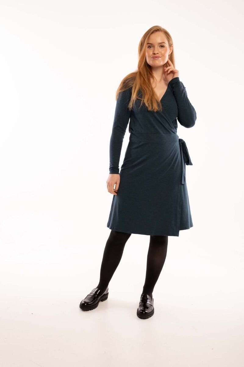 ORGANIC - Daneregina Dress Dusty navy