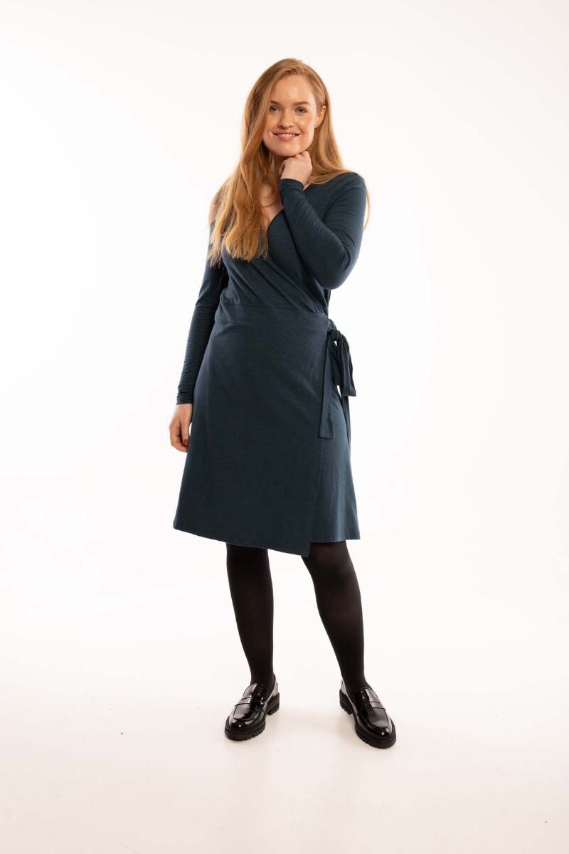 ORGANIC - Daneregina Dress Dusty navy