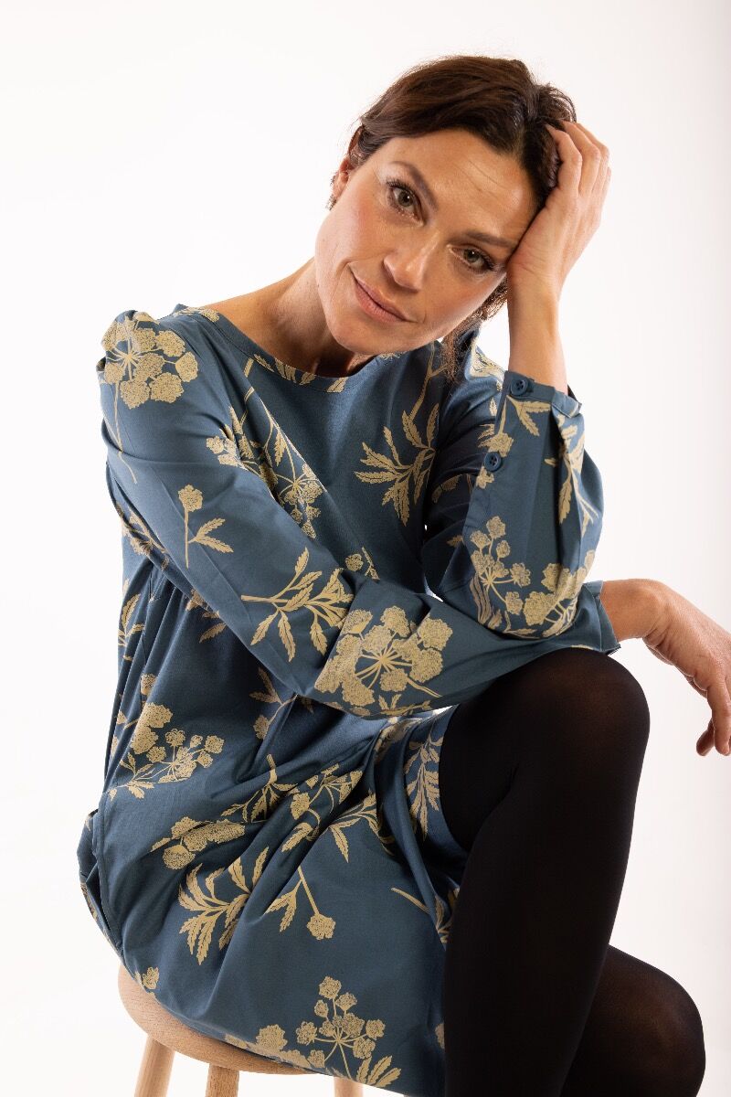 ORGANIC - Danelund Dress Stone blue HEMLOCK