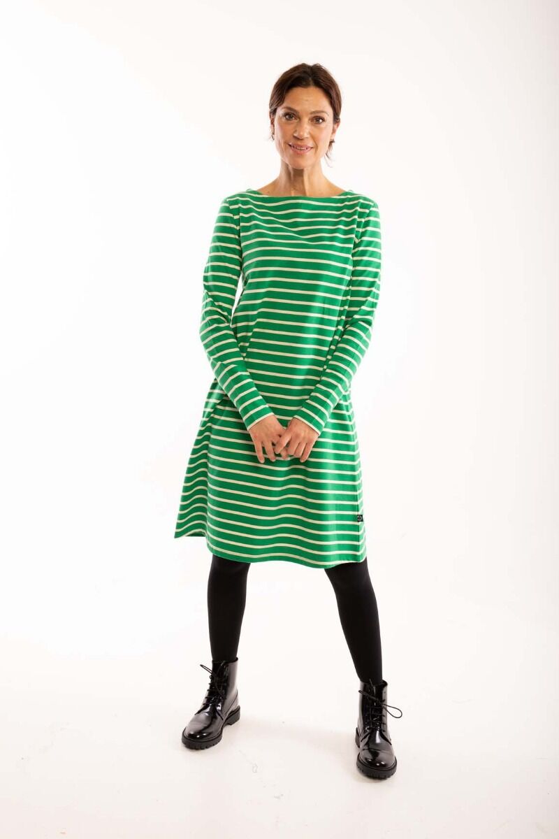 ORGANIC - Nassau Dress Green/chalk