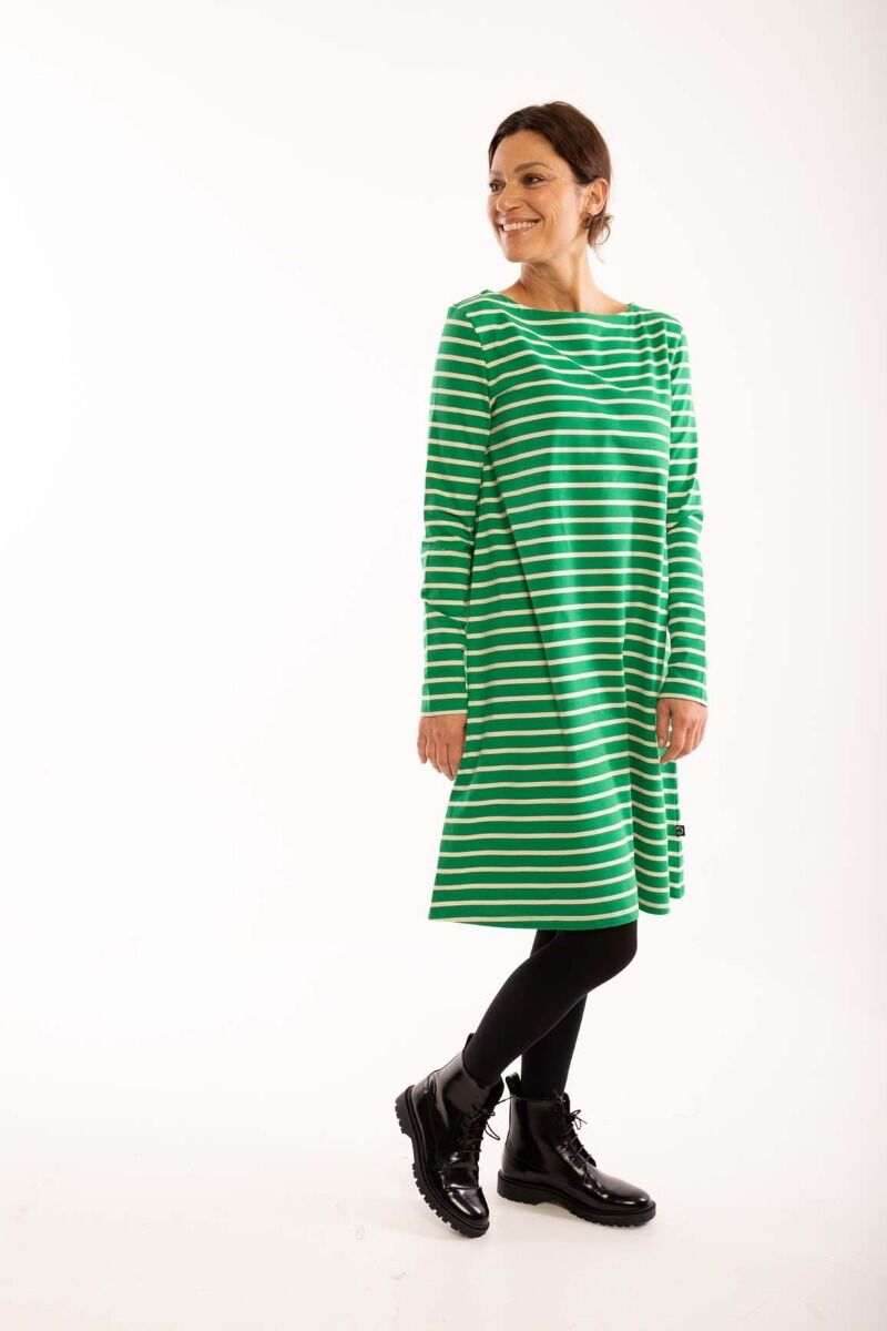 ORGANIC - Nassau Dress Green/chalk