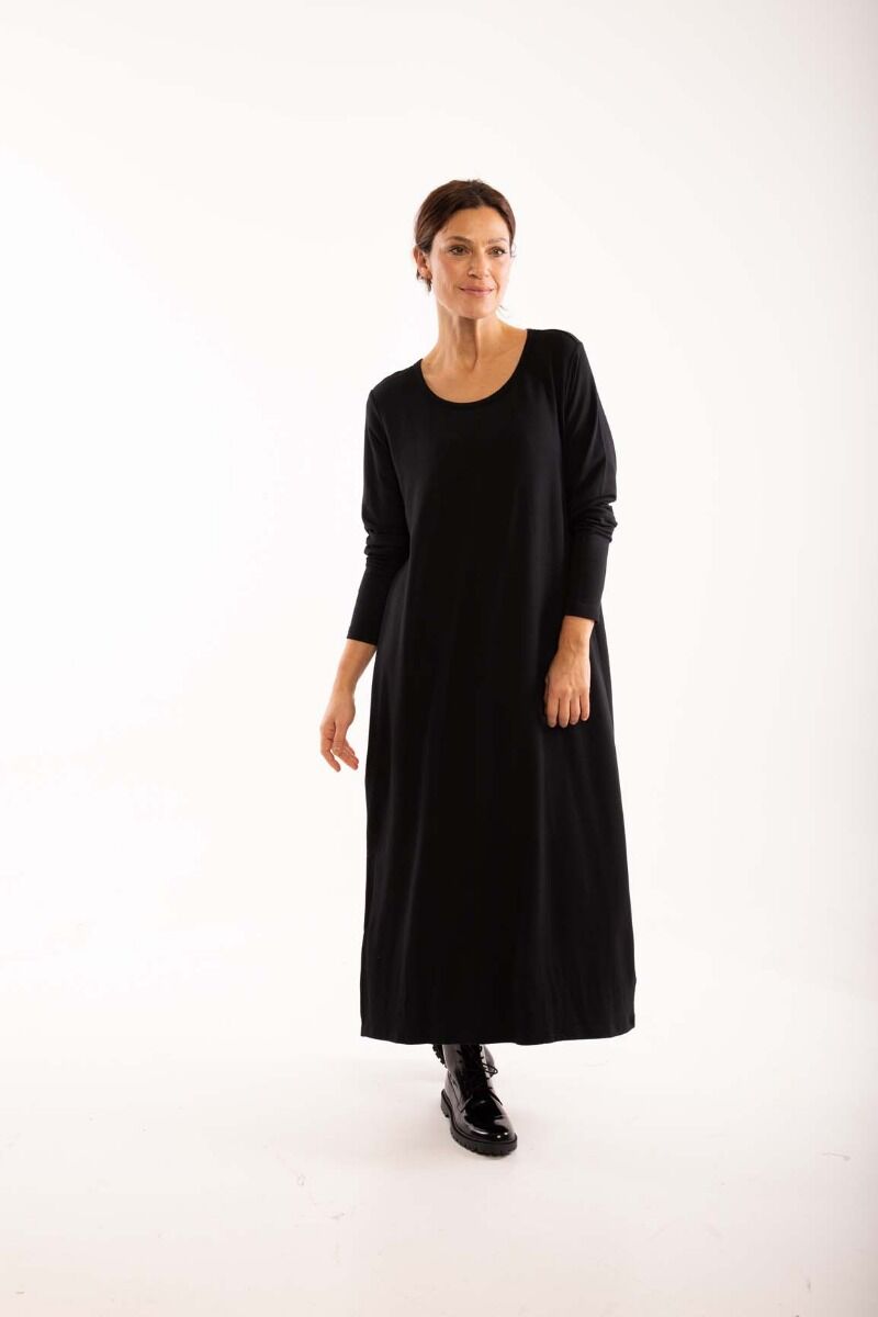 Danecasilda LS Viscose Dress Black