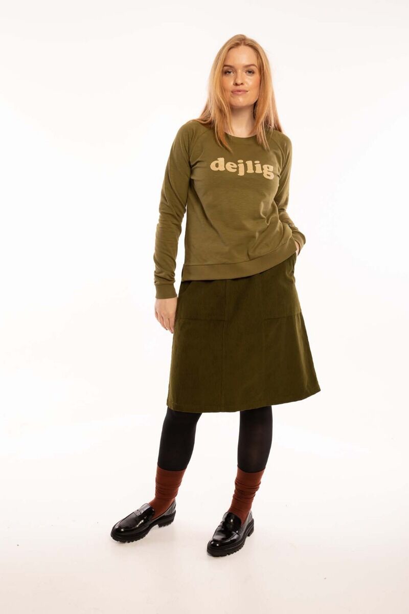 ORGANIC - Daneklausen Sweat Olive DEJLIG