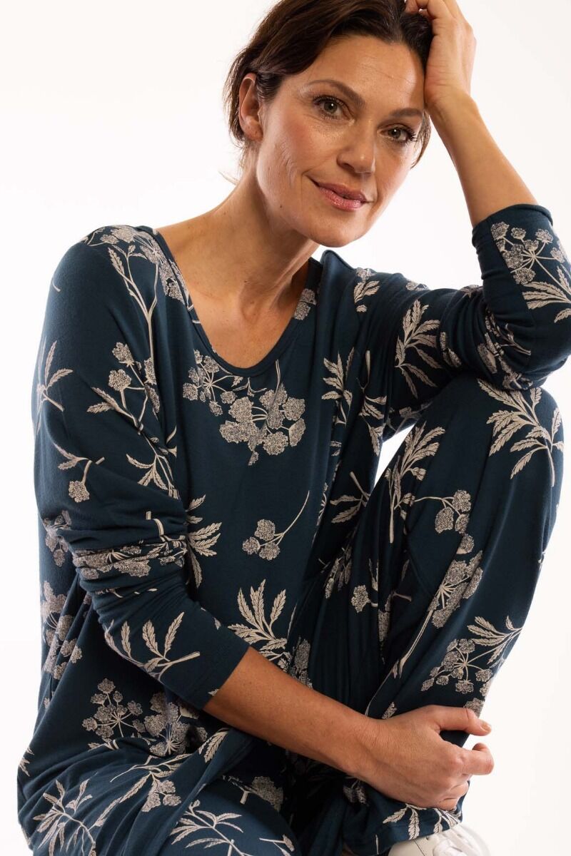 Veronica Tunic Dusty navy HEMLOCK