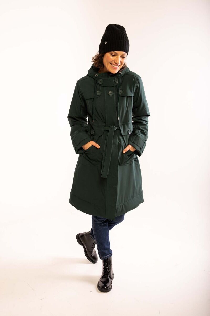 Danelse Stretch Winter Jacket Black green
