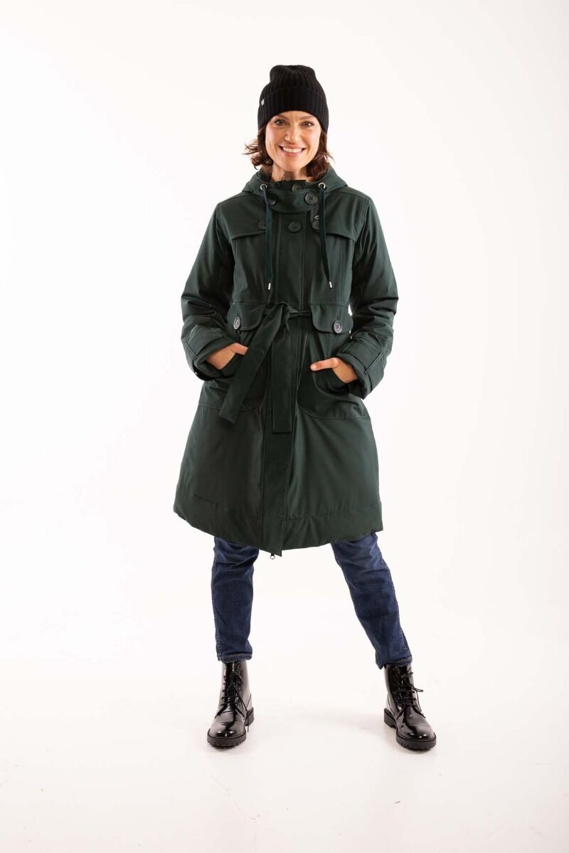 Danelse Stretch Winter Jacket Black green