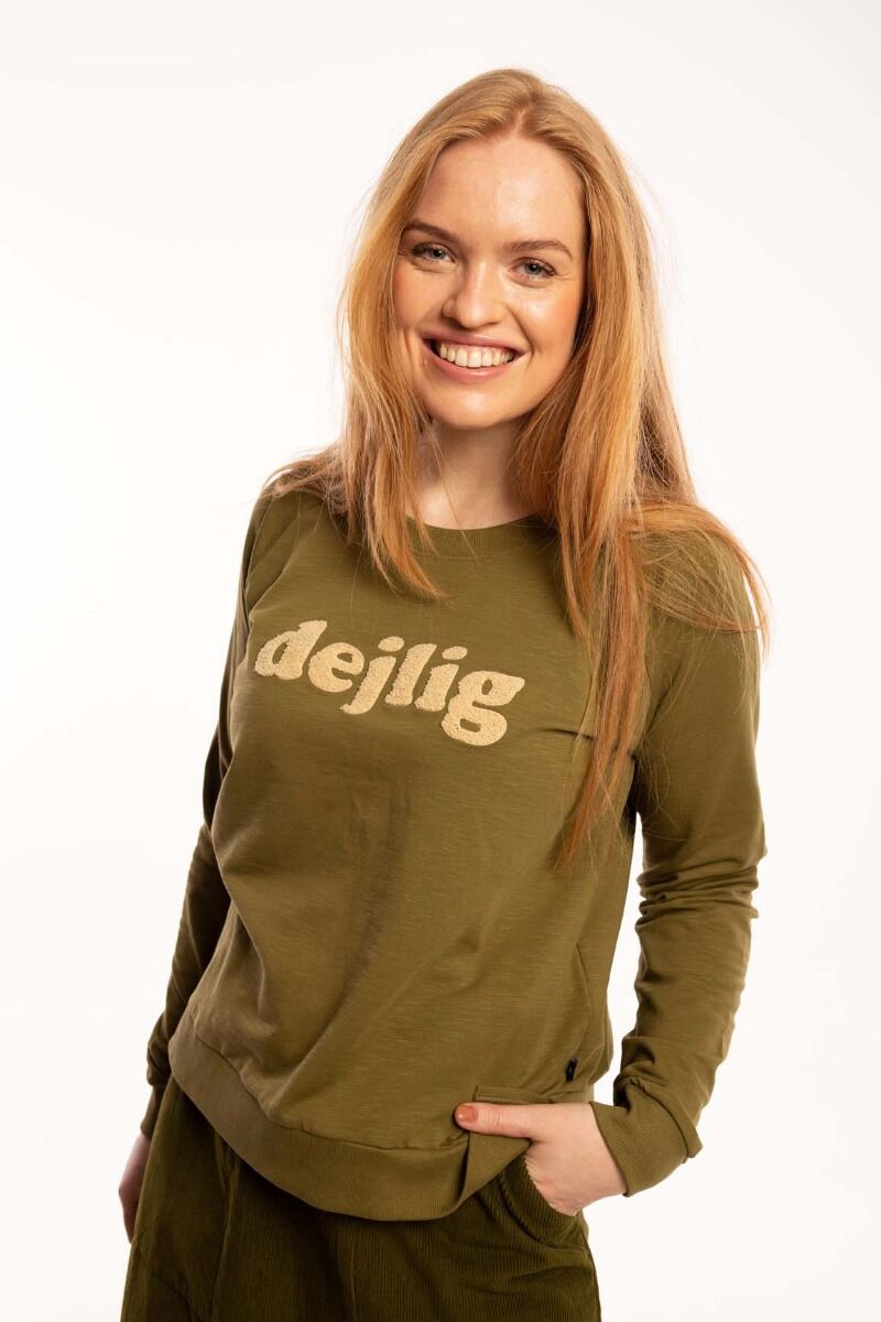 ORGANIC - Daneklausen Sweat Olive DEJLIG