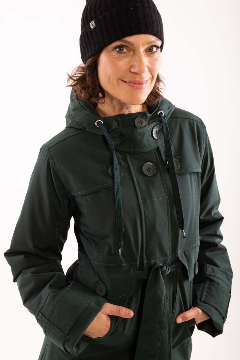Danelse Stretch Winter Jacket Black green