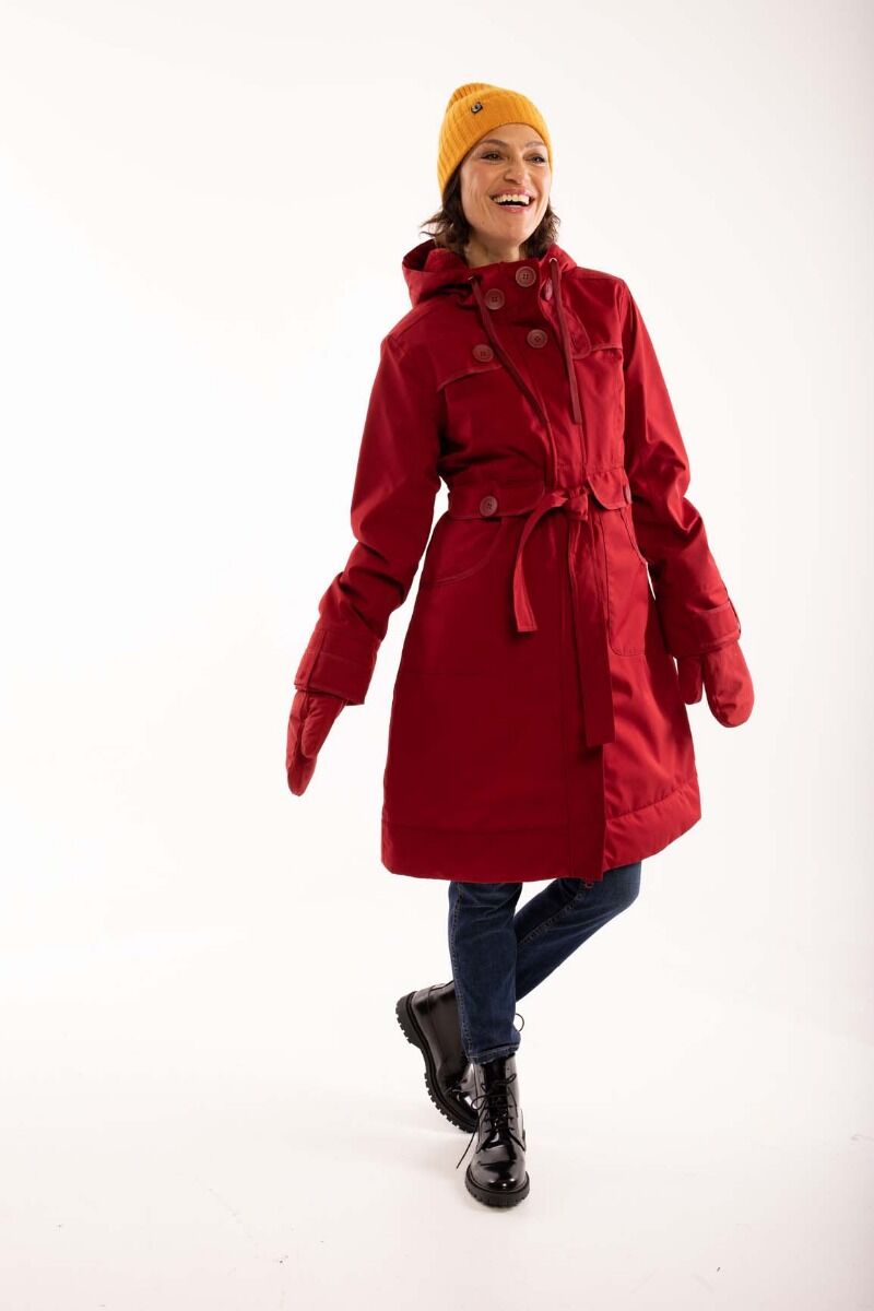 Danelse Stretch Winter Jacket Dark Red