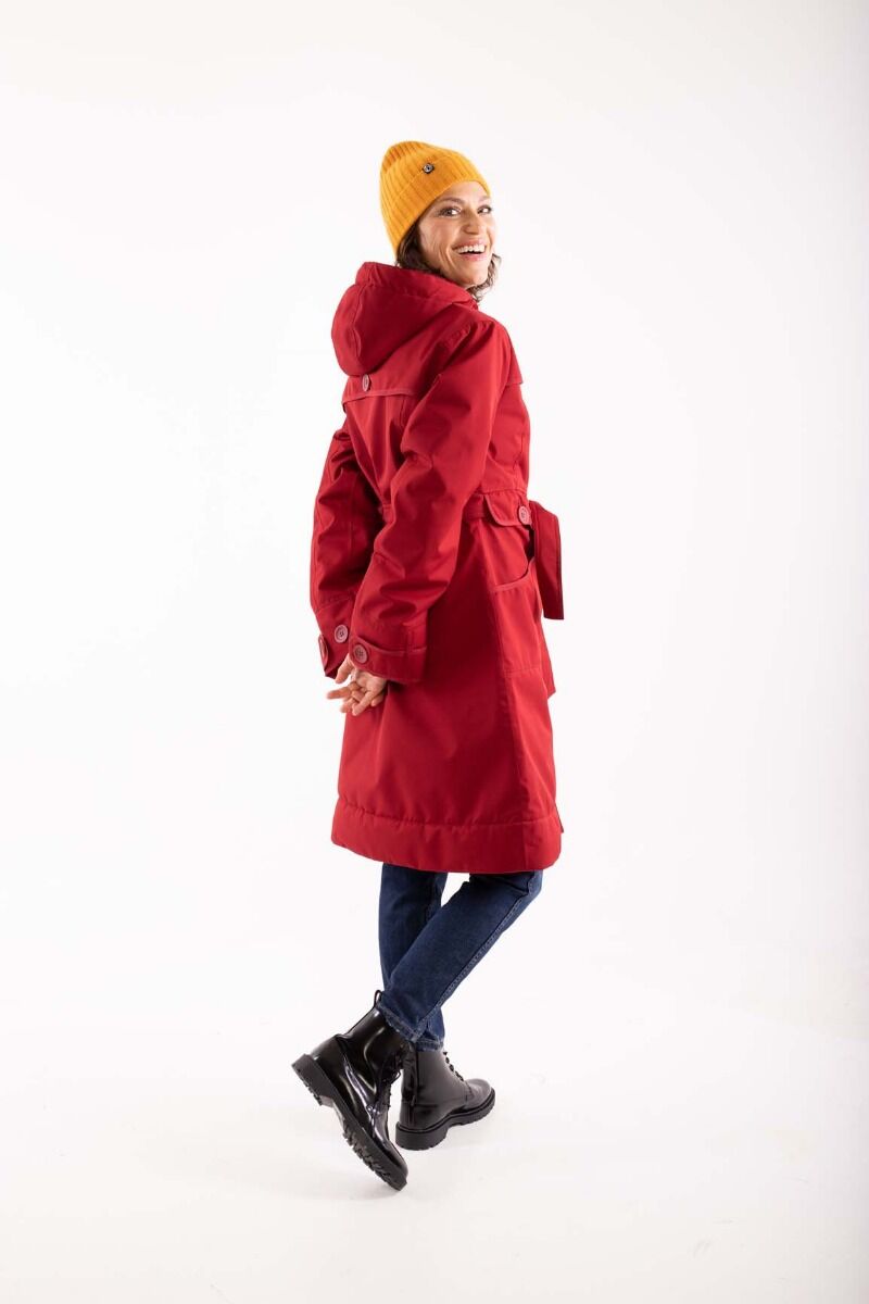 Danelse Stretch Winter Jacket Dark Red