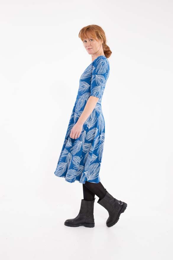 Organic - Danandersen Dress Indigo/Lt Beige PALMA