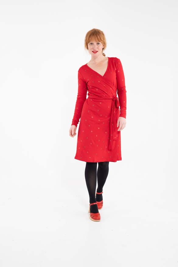 Daneregina Dress Red/Red Glitter SURPRISE DOTS