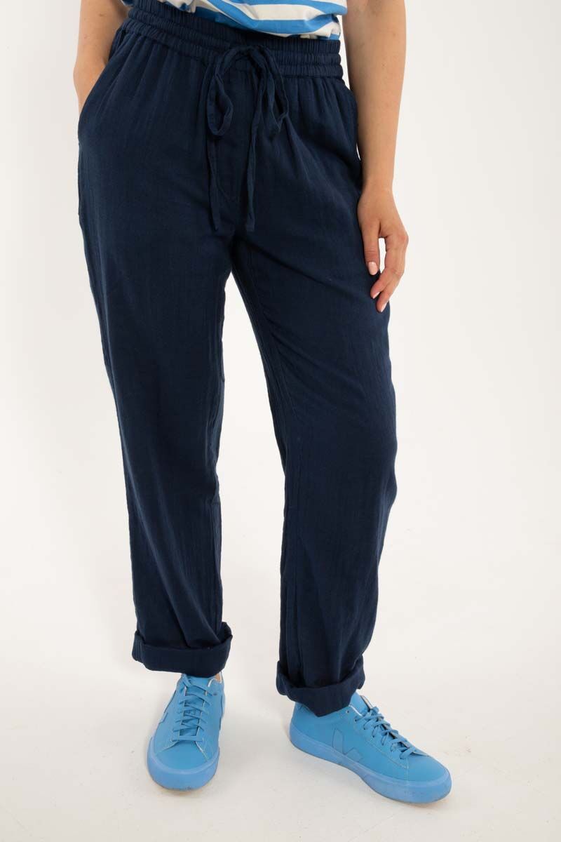 Daneliseleje Cloth Pants Dark Navy