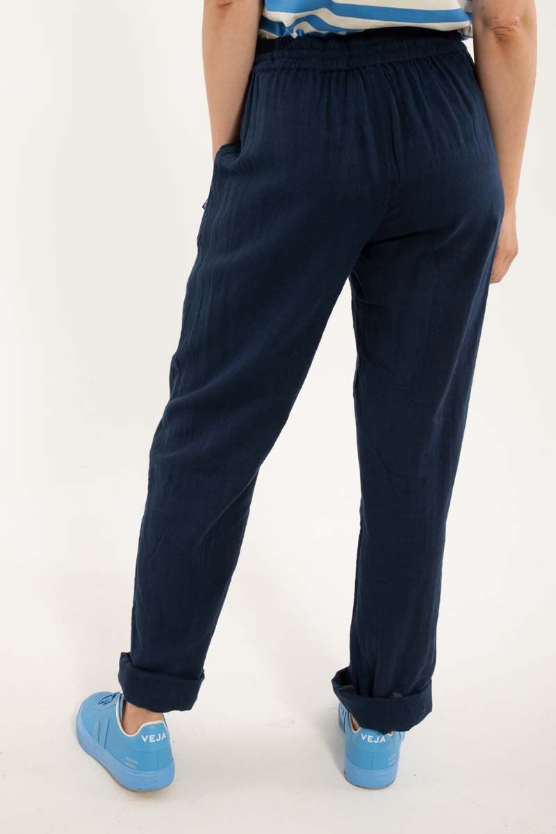 Daneliseleje Cloth Pants Dark Navy