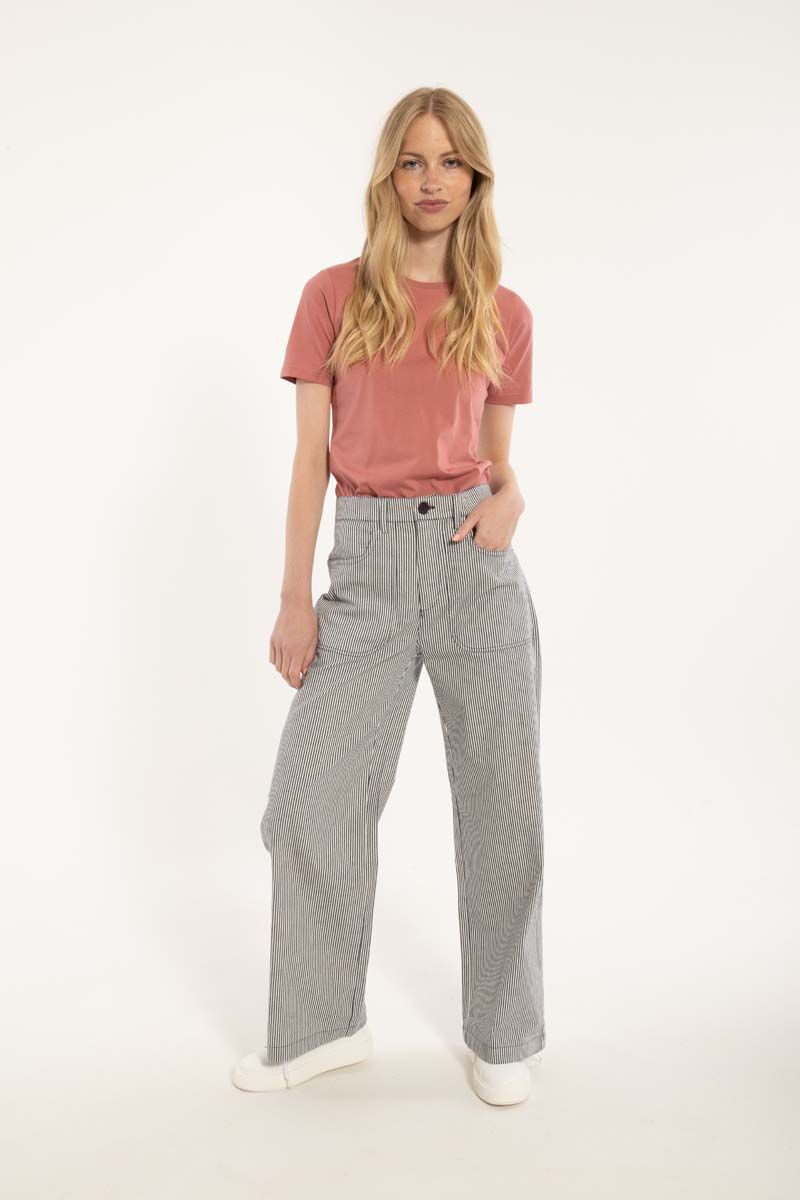 Danedaisy Light Canvas Pants Milkboy Stripe