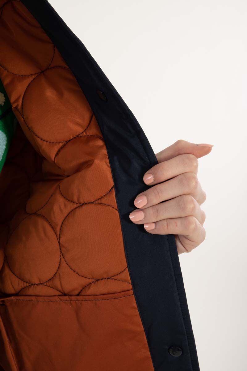 Danyesplease Thermo Coat Dark Navy