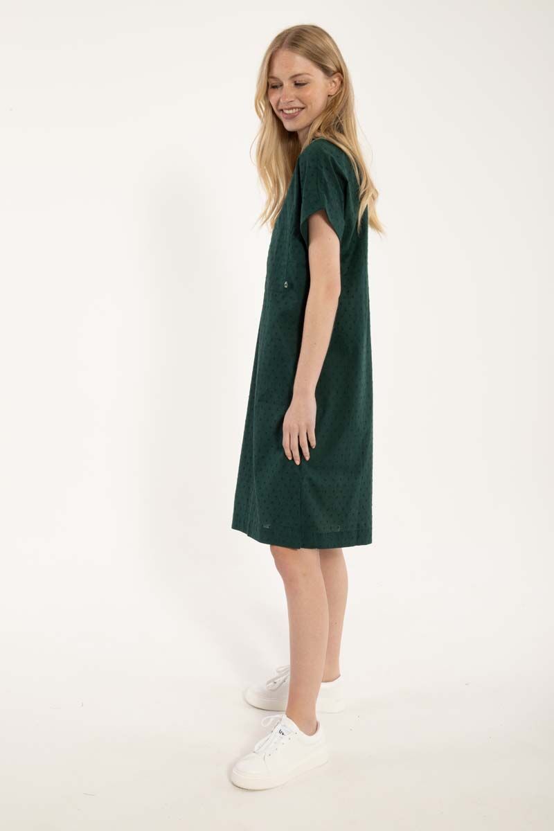 Danerrand Cotton Dot Dress Dark Duck