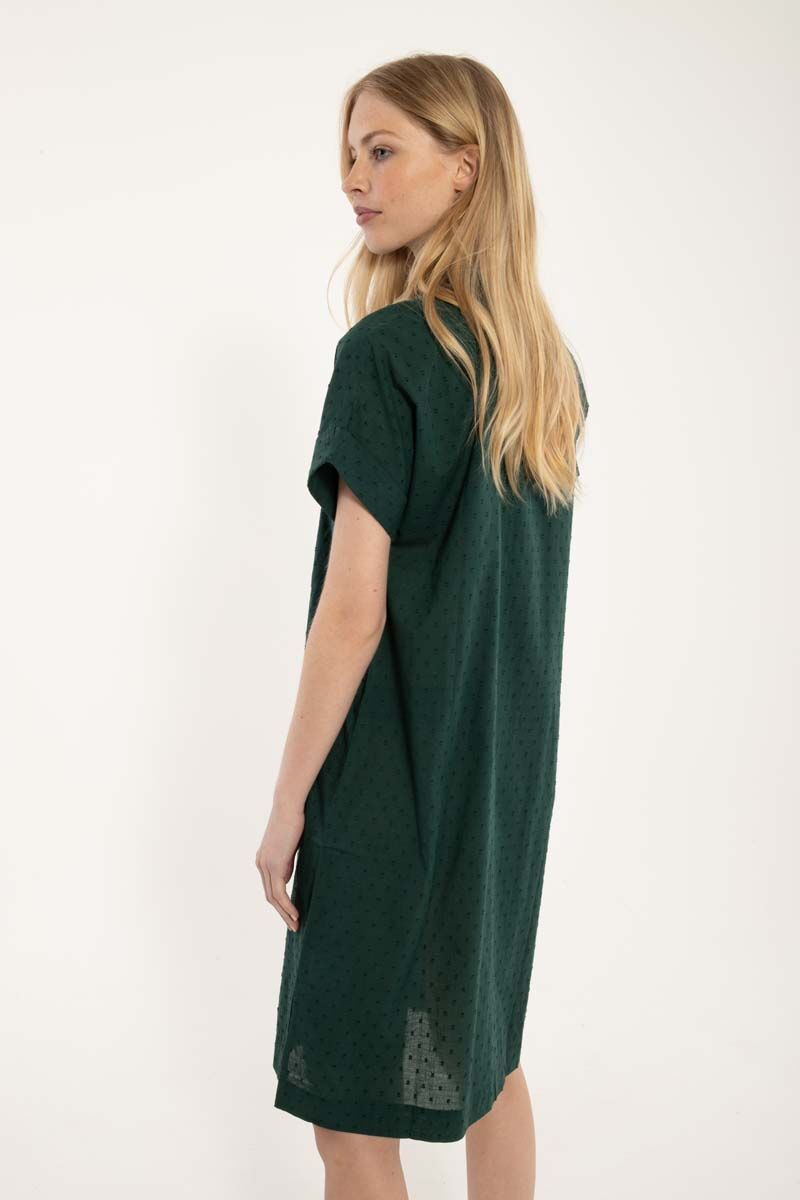 Danerrand Cotton Dot Dress Dark Duck
