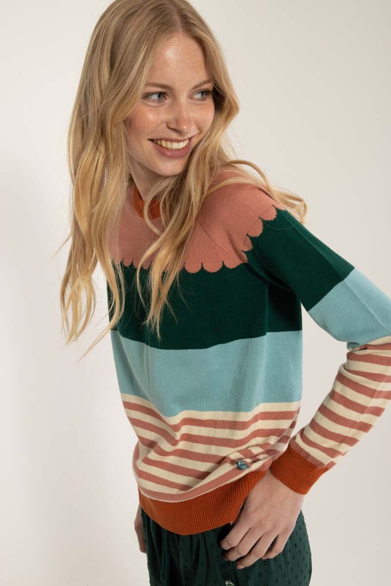 Danehappy Cotton Knit Sweater Multicolor 2